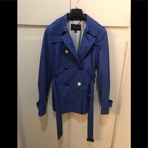 Banana Republic Lapis Blue Trench Coat Small